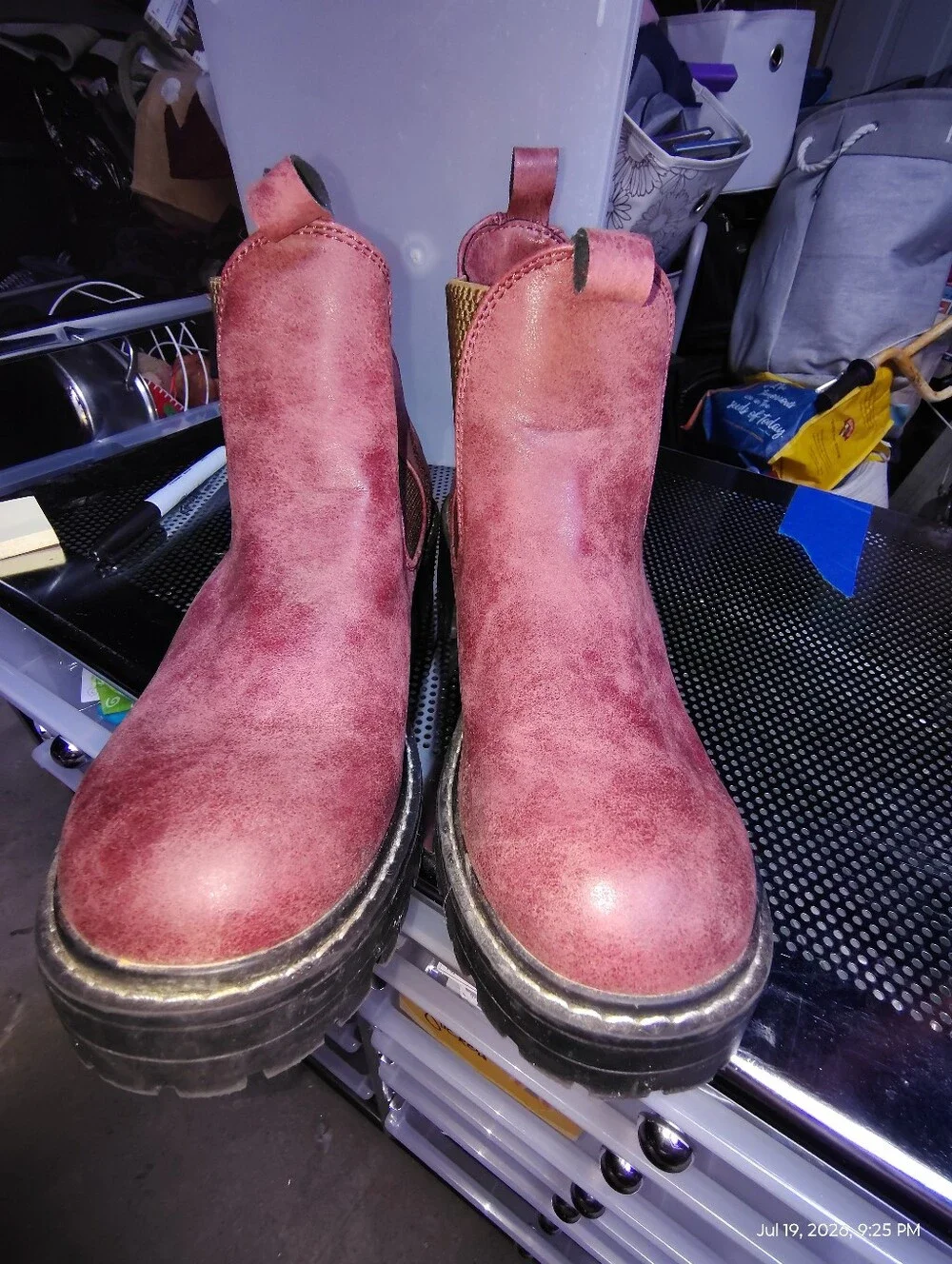 Extreme Collection Pink Suede Ankle Booties